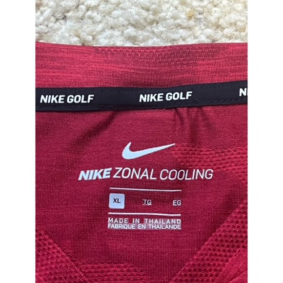 Nike Tiger Woods Dri Fit Sunday Red Camo Blade Collar Golf Polo Shirt Size XL - Picture 3 of 5
